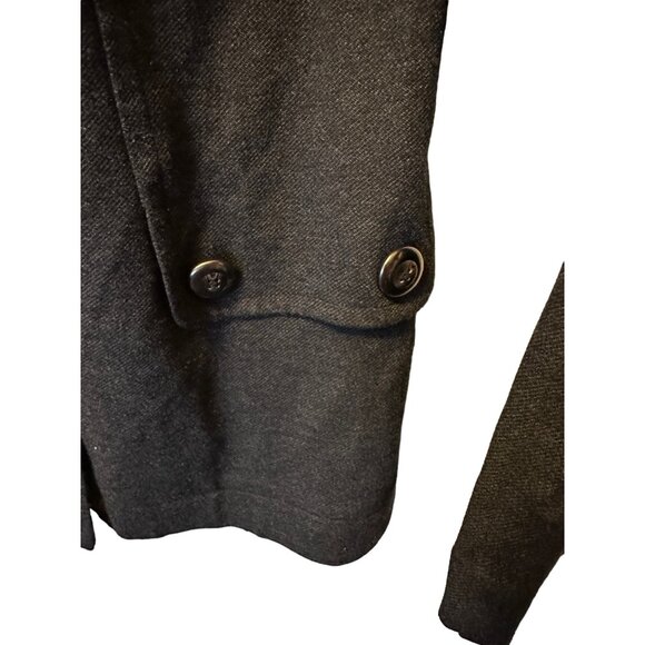 ✌️ 2/$40 ✌️ Cabi Charcoal Gray Button Down Blazer Small and Stretchy Material - Picture 4 of 7